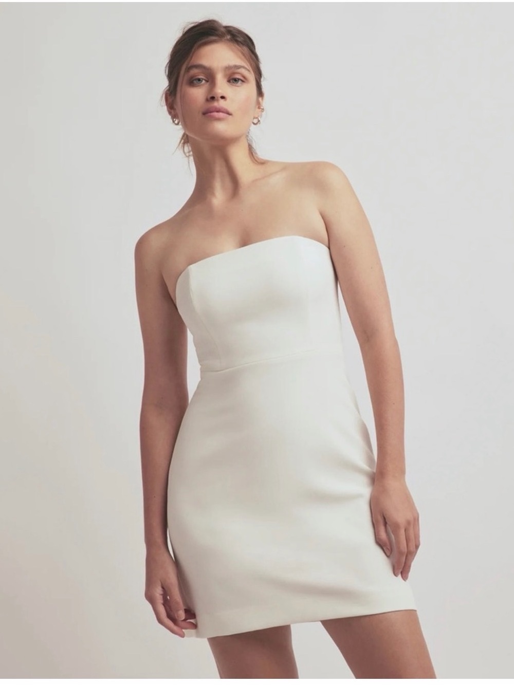 FAVORITE DAUGHTER Willow Dress Strapless Mini Dress - Ivory - Size 12